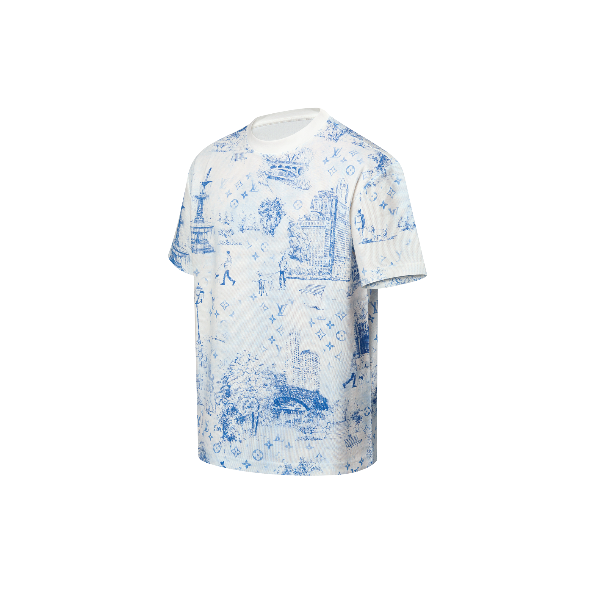 Printed Cotton Pique T-Shirt - Luxury Ready to Wear - 1AGJZ4
